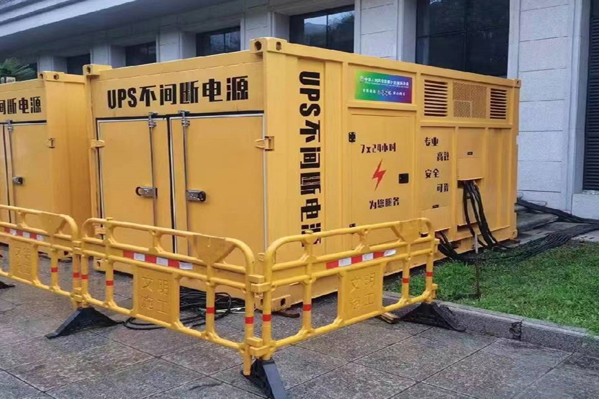 太谷发电机租赁施工现场